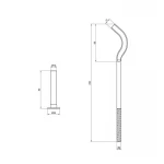 Крепеж SD Plus на алюминиевый радиатор 9х250 мм SD112250