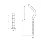 Крепеж SD Plus на алюминиевый радиатор 9х170 мм SD109170R