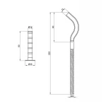 Крепеж SD Plus на чугунный радиатор 10х230 мм SD113230