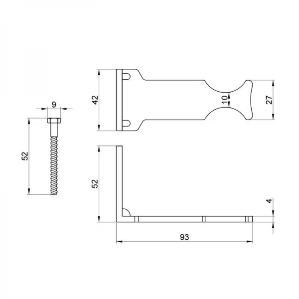 Крепление радиаторное SD Plus боковое SD114
