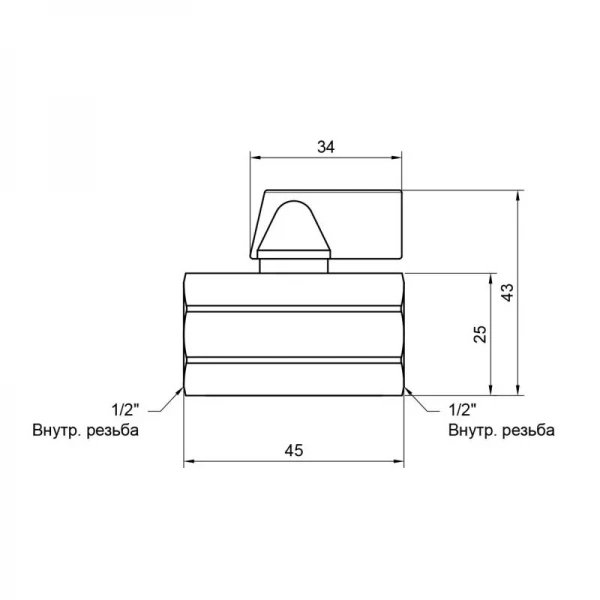 Кран шаровой SD Plus 