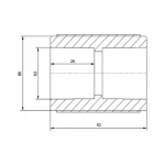 Муфта PPR Blue Ocean 63