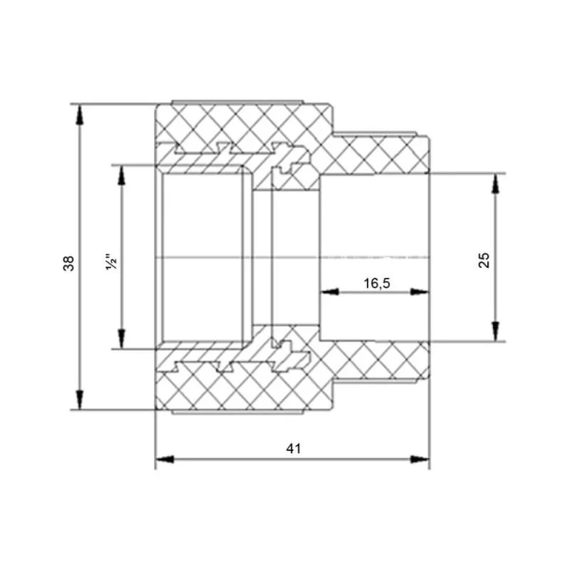 Муфта PPR Blue Ocean 25х1/2