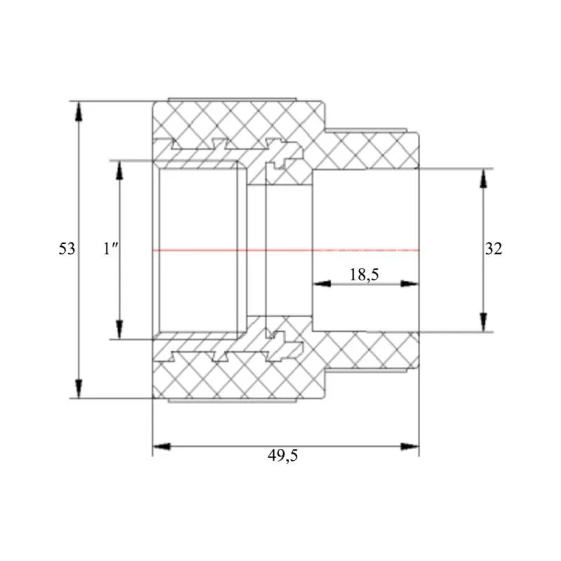 Муфта PPR Blue Ocean 32х1