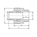 Муфта PPR Blue Ocean 32х1