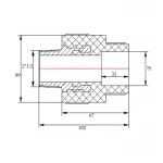 Муфта PPR Blue Ocean 75х2