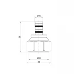 Наконечник Icma 16 мм 24х1,5 №100