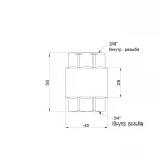 Обратный клапан SD Forte 3/4