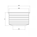 Переход канализационный TA Sewage 50х72, для патрубка