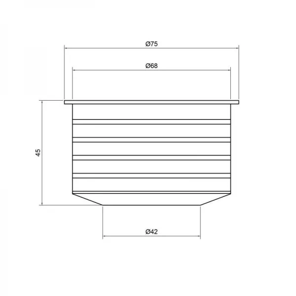 Переход канализационный TA Sewage 50х72, для патрубка