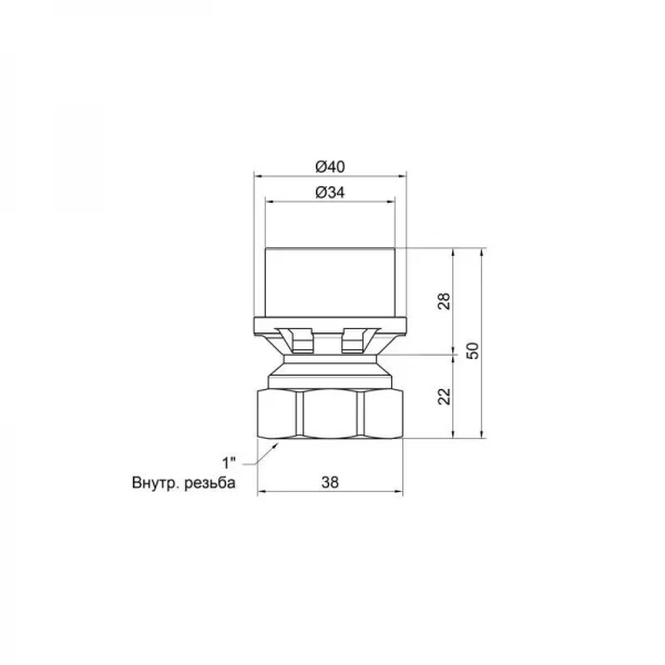 Переходник пресс Icma 32х1