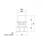 Переходник пресс Icma 20х3/4