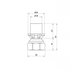 Переходник пресс Icma 16х1/2