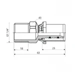 Переходник пресс Icma 32х1