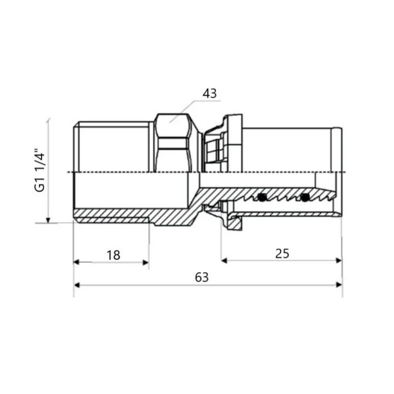 Переходник пресс Icma 32х1