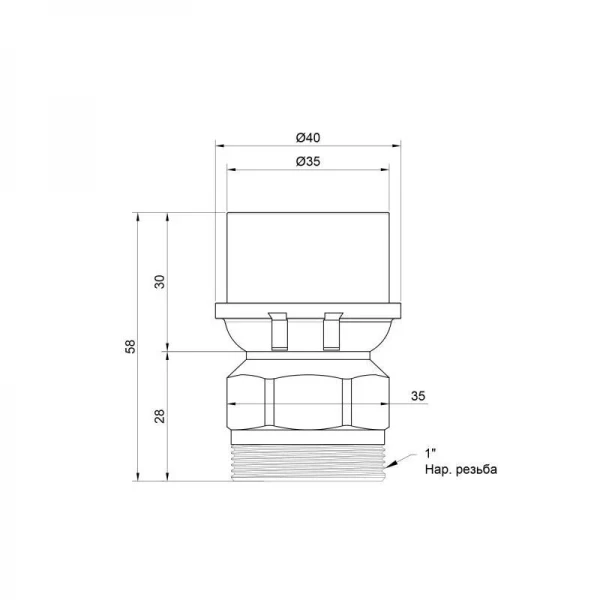 Переходник пресс Icma 32х1
