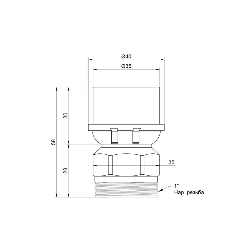Переходник пресс Icma 32х1