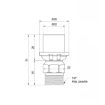 Переходник пресс Icma 20х1/2