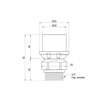Переходник пресс Icma 26х3/4