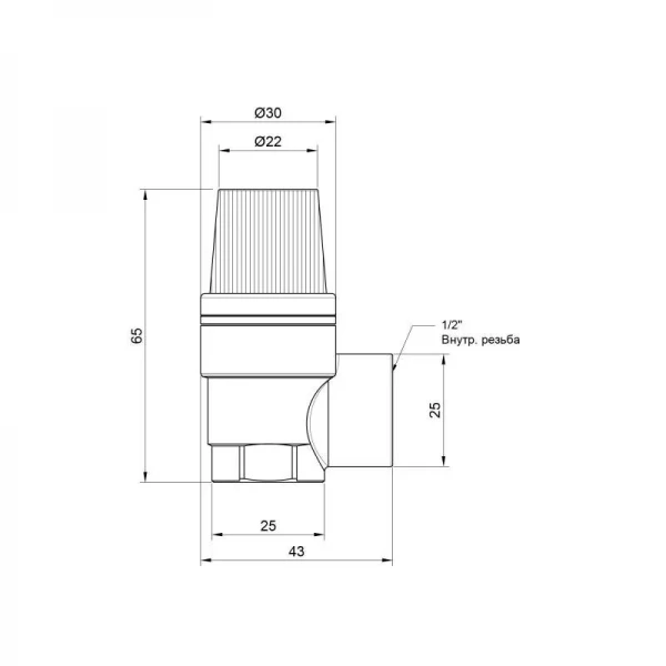 Предохранительный клапан SD Plus 1/2
