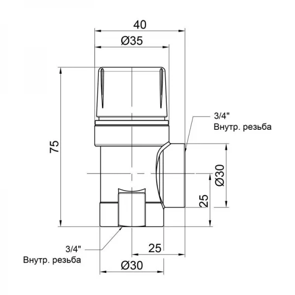 Предохранительный клапан Icma 3/4