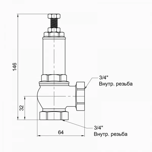 Предохранительный клапан Icma 3/4