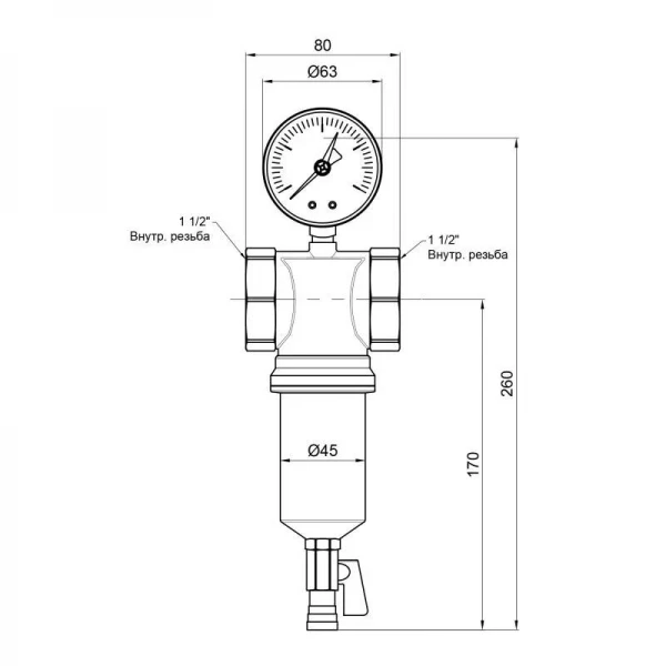 Фильтр самопромывной Icma 1 1/2