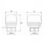 Сервопривод Icma 230V тип закритый №980 (NC)