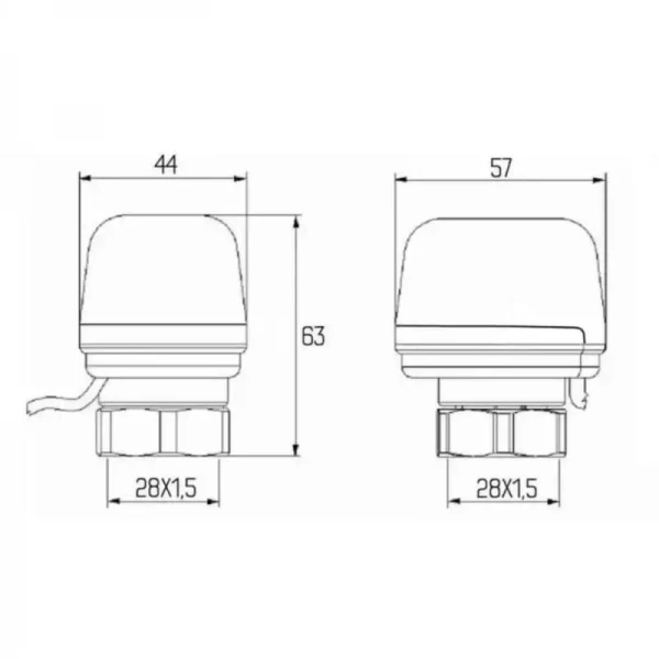 Сервопривод Icma 230V тип закритый №980 (NC)