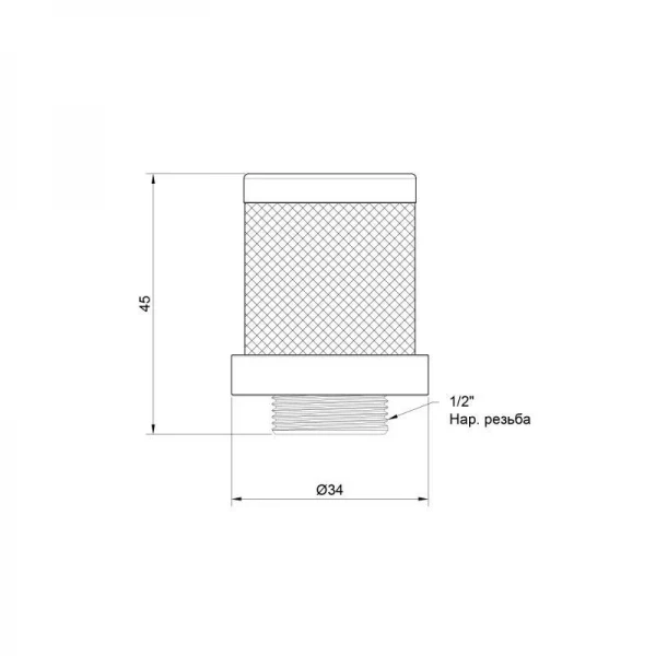 Сетка обратного клапана SD Plus 1/2