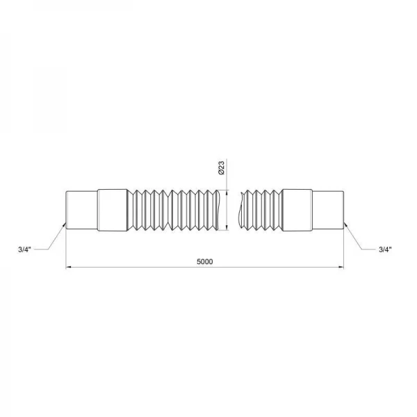 Шланг слив SD Plus для стиральной машины 500 см SD096W500