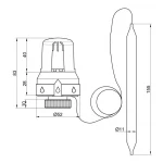 Термоголовка Icma 30х1,5 с выносным датчиком №997