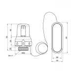 Термоголовка Icma 28х1,5 с выносным датчиком №987