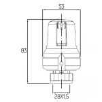 Термоголовка Icma 28х1,5 №986