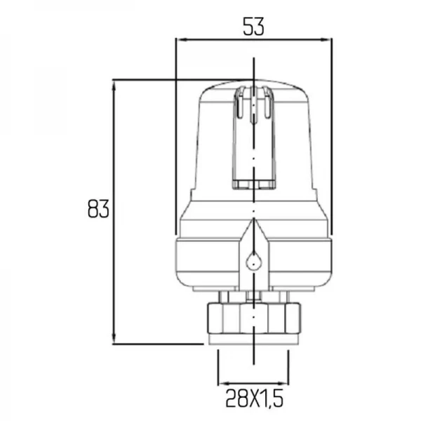 Термоголовка Icma 28х1,5 №986