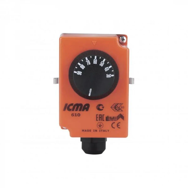 Термостат Icma накладной регулируемый №610