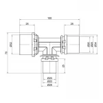 Трійник прес Icma 26х20х32 №406