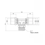 Тройник пресс Icma 26х1