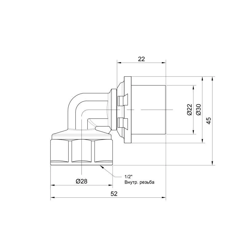 Кутик прес Icma 20х1/2