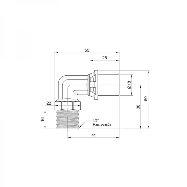 Уголокок пресс Icma 16х1/2