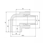 Уголок PPR Blue Ocean 20х1/2