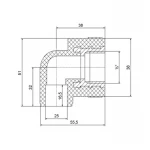 Уголок PPR Blue Ocean 25х1/2