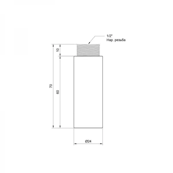 Удлинитель SD Plus 60х1/2