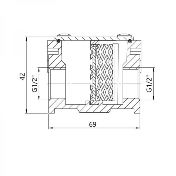 Фільтр алюмінієвий SD Plus 1/2