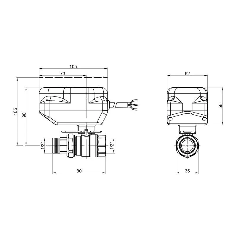 Кран шаровой зонный Icma 1/2