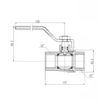 Кран шаровой SD Forte 2