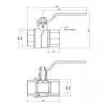 Кран шаровой SD Forte 1