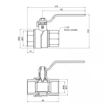 Кран шаровой SD Forte 1