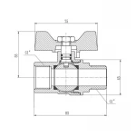 Кран шаровой SD Forte 1