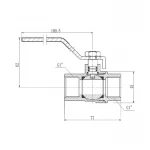 Кран шаровой SD Forte 1